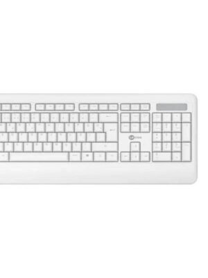 Kit teclado e mouse sem fio lecoo KW202 branco