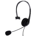 Headset office fortrek FK 731A USB preto