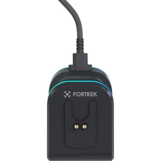 Mouse wireless com dock de carregamento magnético Fortrek Loyal preto