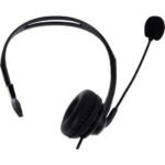 Headset office fortrek FK 731A USB preto