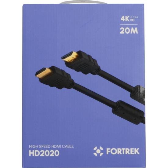 Cabo HDMI Com filtro 2.0 4K 20 metros HD2020 Fortrek
