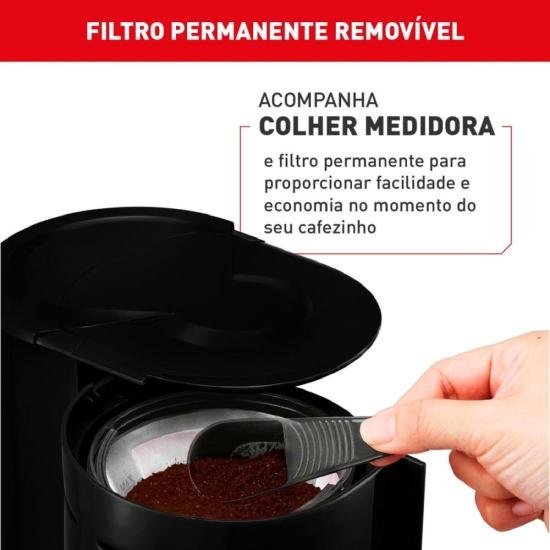 Cafeteira elétrica arno classic preta 127 V