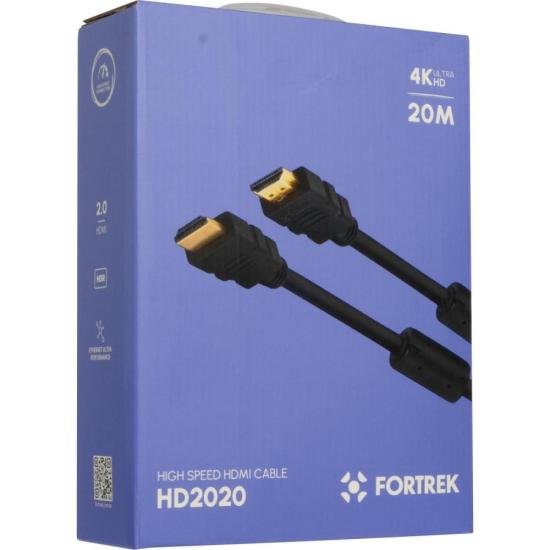 Cabo HDMI Com filtro 2.0 4K 20 metros HD2020 Fortrek