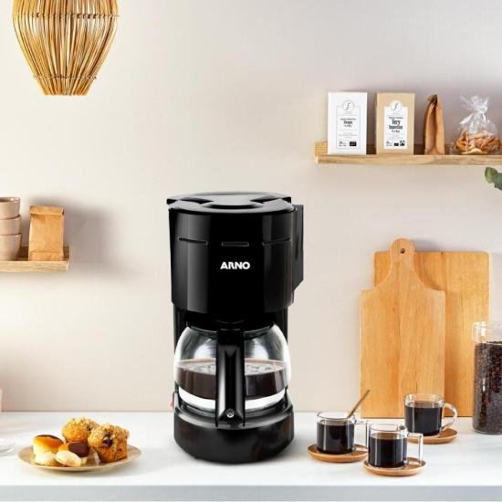 Cafeteira elétrica arno classic preta 127 V