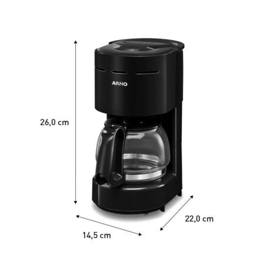 Cafeteira elétrica arno classic preta 127 V