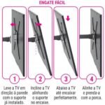 Suporte articulado para TV 19"–56" preto STPA50 Multivisão