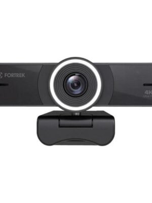 Webcam Vision 40 Fortrek 4K Ultra HD Com Ring Light Para Videochamadas