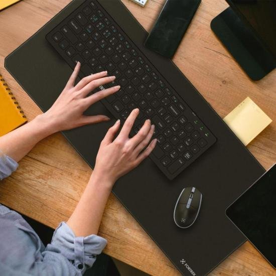 Teclado Sem Fio Office Fortrek KB11 Full Bluetooth Preto