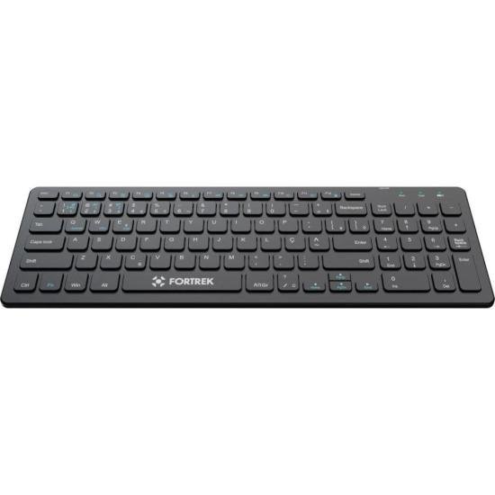 Teclado Sem Fio Office Fortrek KB11 Full Bluetooth Preto