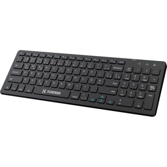 Teclado Sem Fio Office Fortrek KB11 Full Bluetooth Preto
