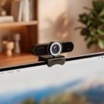Webcam Vision 40 Fortrek 4K Ultra HD Com Ring Light Para Videochamadas